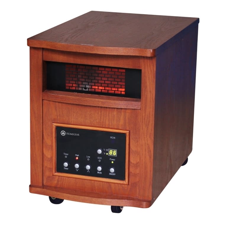 Homegear Deluxe 1500W Infrared Heater Dark Oak