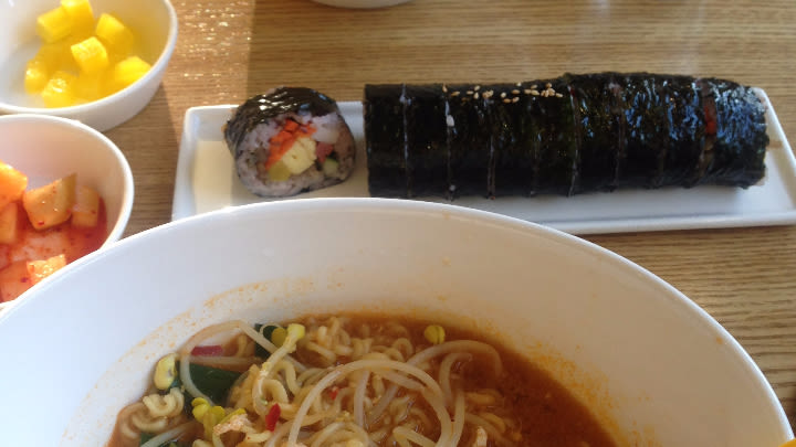 Our first gimbap.