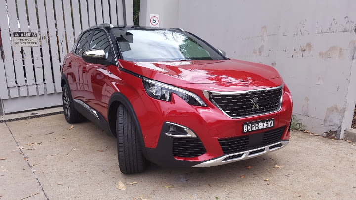 Cute in the automotive kind of way… the 2018 Peugeot 3008 GT.