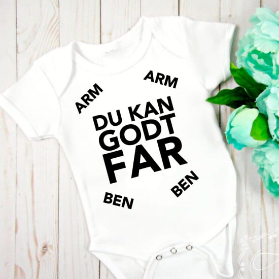 Du kan godt far - strygemærke Du kan godt far - strygemærke