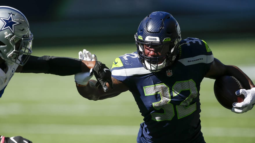 Chris Carson Leaves With Knee Injury After Trysten Hill Tackle And Gator Roll Yardbarker