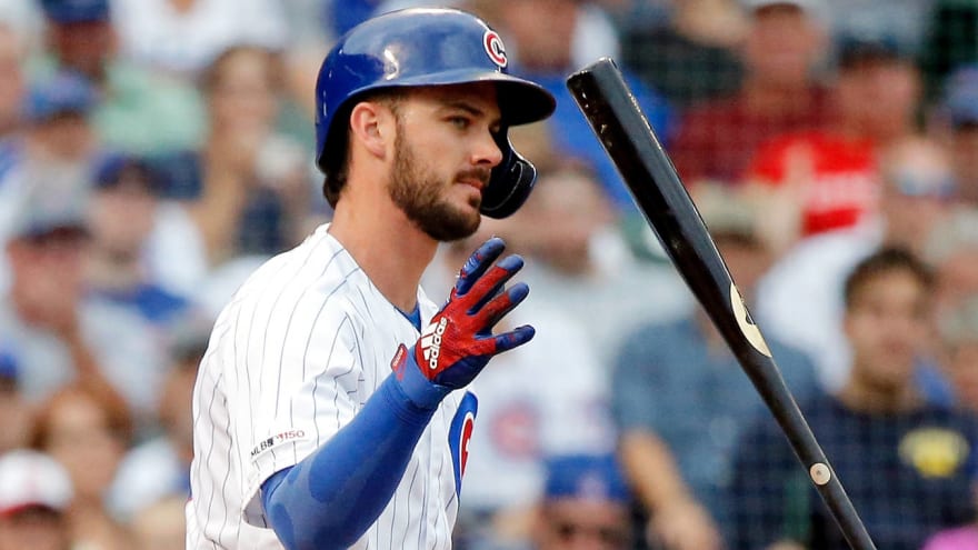 Kris Bryant Leaves Game After Twisting Right Ankle On First Base Yardbarker