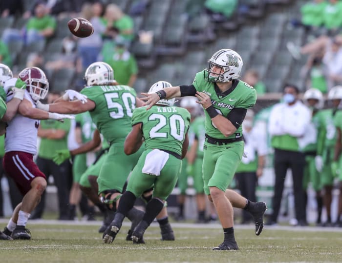 Middle Tennessee (2-5) at No. 16 Marshall (6-0), Saturday, Noon, CBS Sports Network
