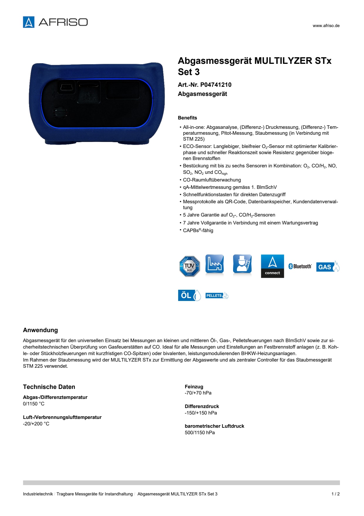 AFRISO_ABGASMESSGERAET-MULTILYZER-STX-SET-3-ABGASMESSGERAET_P04741210_DEU_CHE.PDF