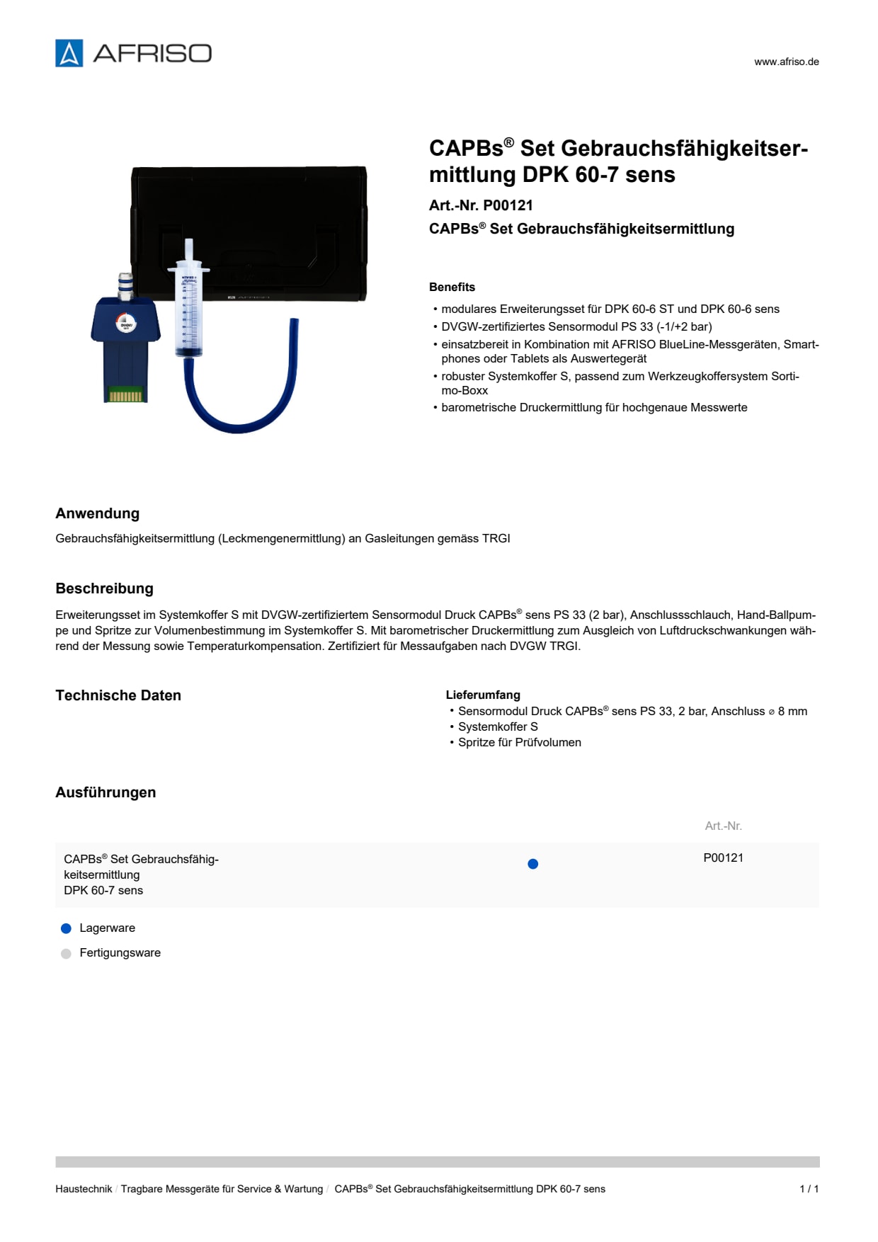 AFRISO_CAPBS--SET-GEBRAUCHSFAEHIGKEITSERMITTLUNG-DPK-60-7-SENS-CAPBS--SET-GEBRAUCHSFAEH_P00121_DEU_CHE.PDF