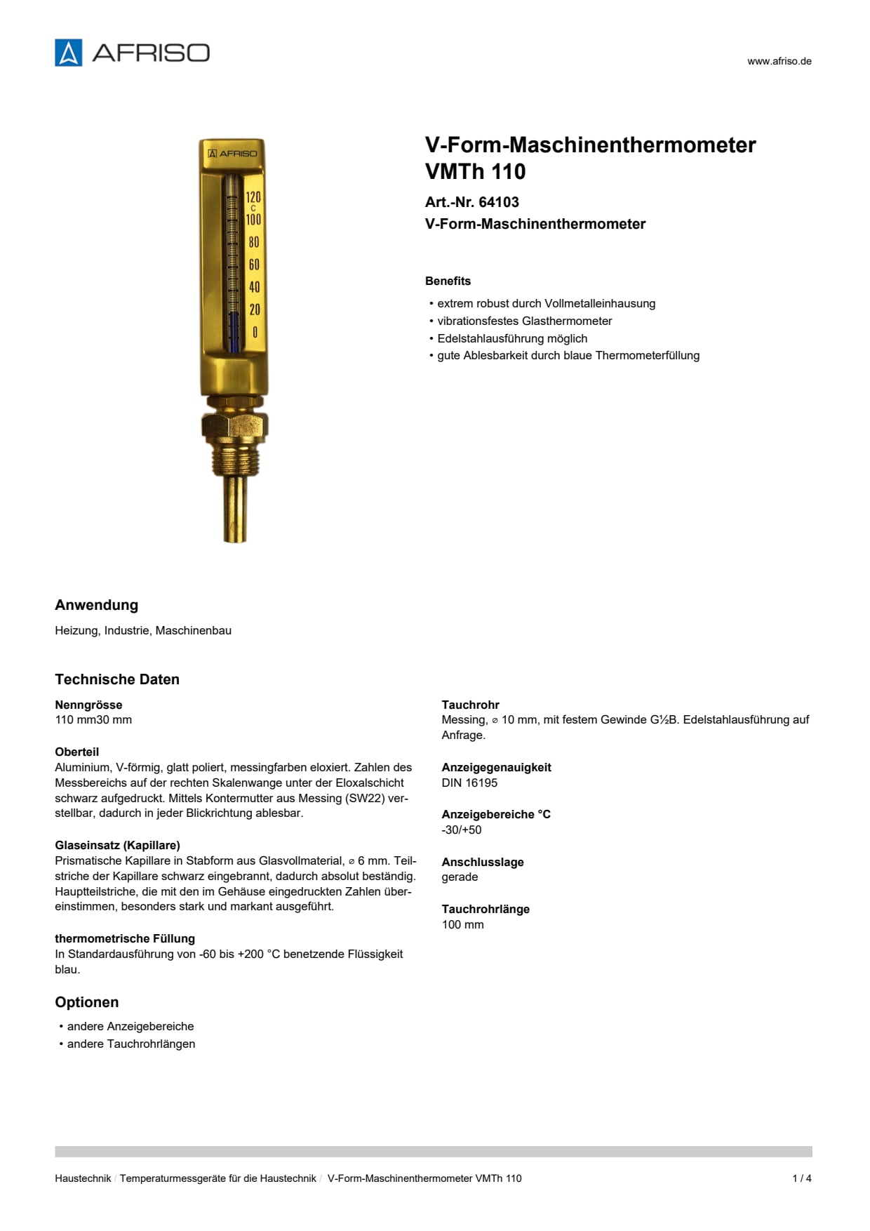 AFRISO_V-FORM-MASCHINENTHERMOMETER-VMTH-110-V-FORM-MASCHINENTHERMOMETER_64103_DEU_CHE.PDF
