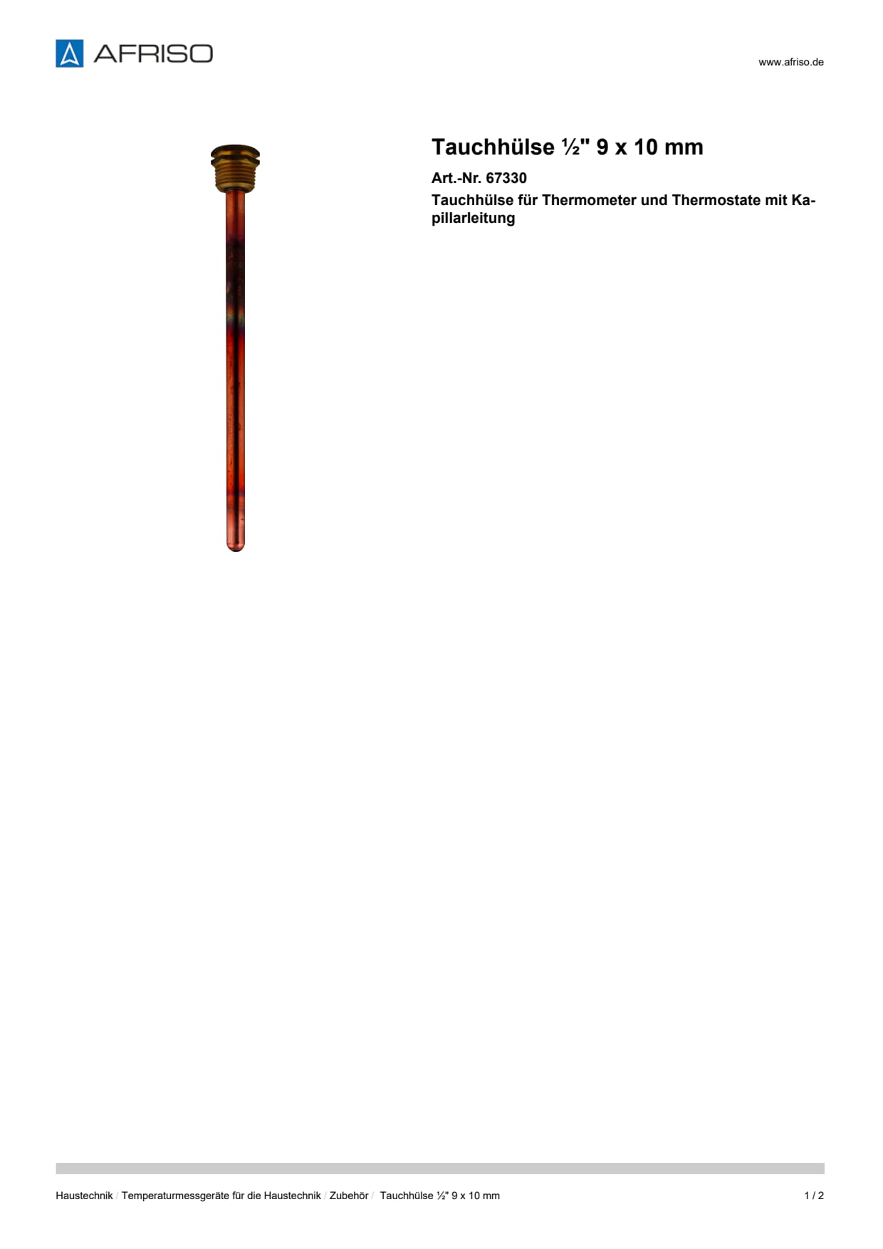 AFRISO_TAUCHHUELSE----9-X-10-MM-TAUCHHUELSE-FUER-THERMOMETER-UND-THERMOSTATE-MIT-KAPILL_67330_DEU_CHE.PDF