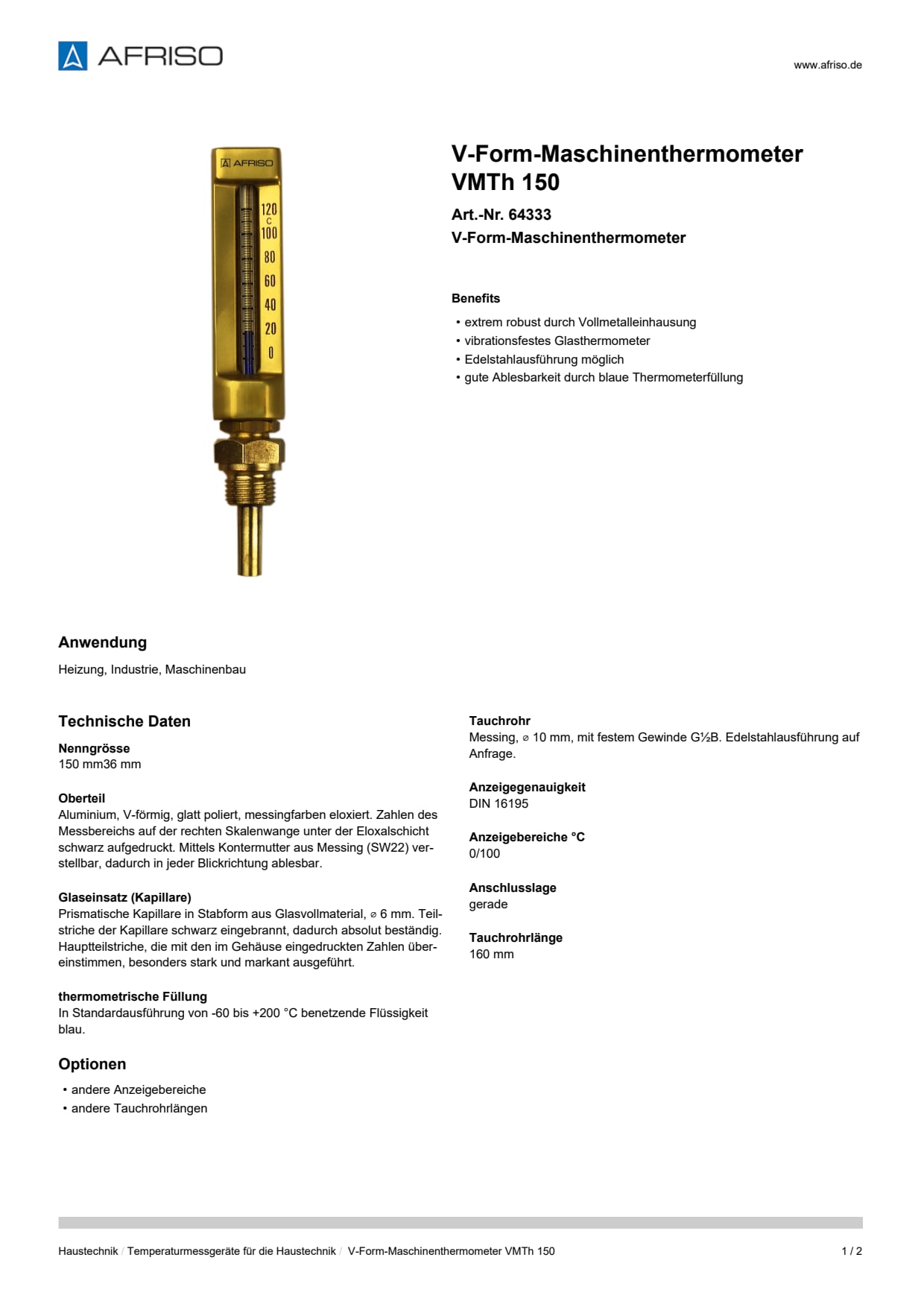AFRISO_V-FORM-MASCHINENTHERMOMETER-VMTH-150-V-FORM-MASCHINENTHERMOMETER_64333_DEU_CHE.PDF
