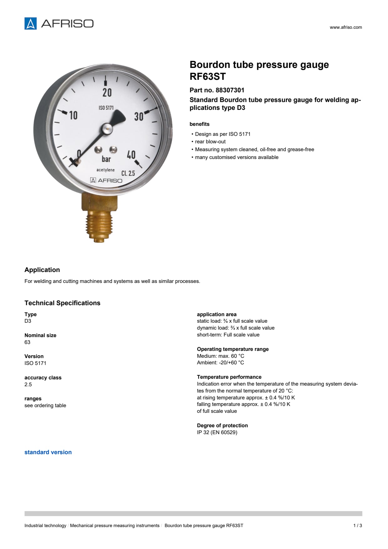 AFRISO_DATA-SHEET_BOURDON-TUBE-PRESSURE-GAUGE_RF63ST_88307301_ENG_GBR.PDF