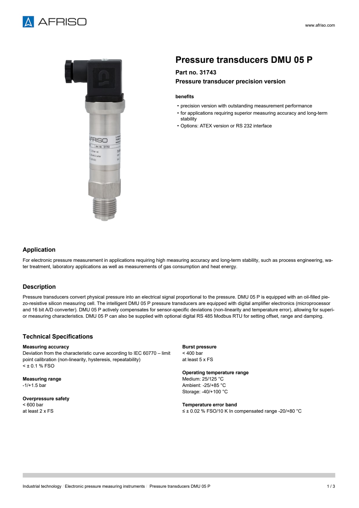 AFRISO_DATA-SHEET_PRESSURE-TRANSDUCERS_DMU-05-P_31743_ENG_GBR.PDF
