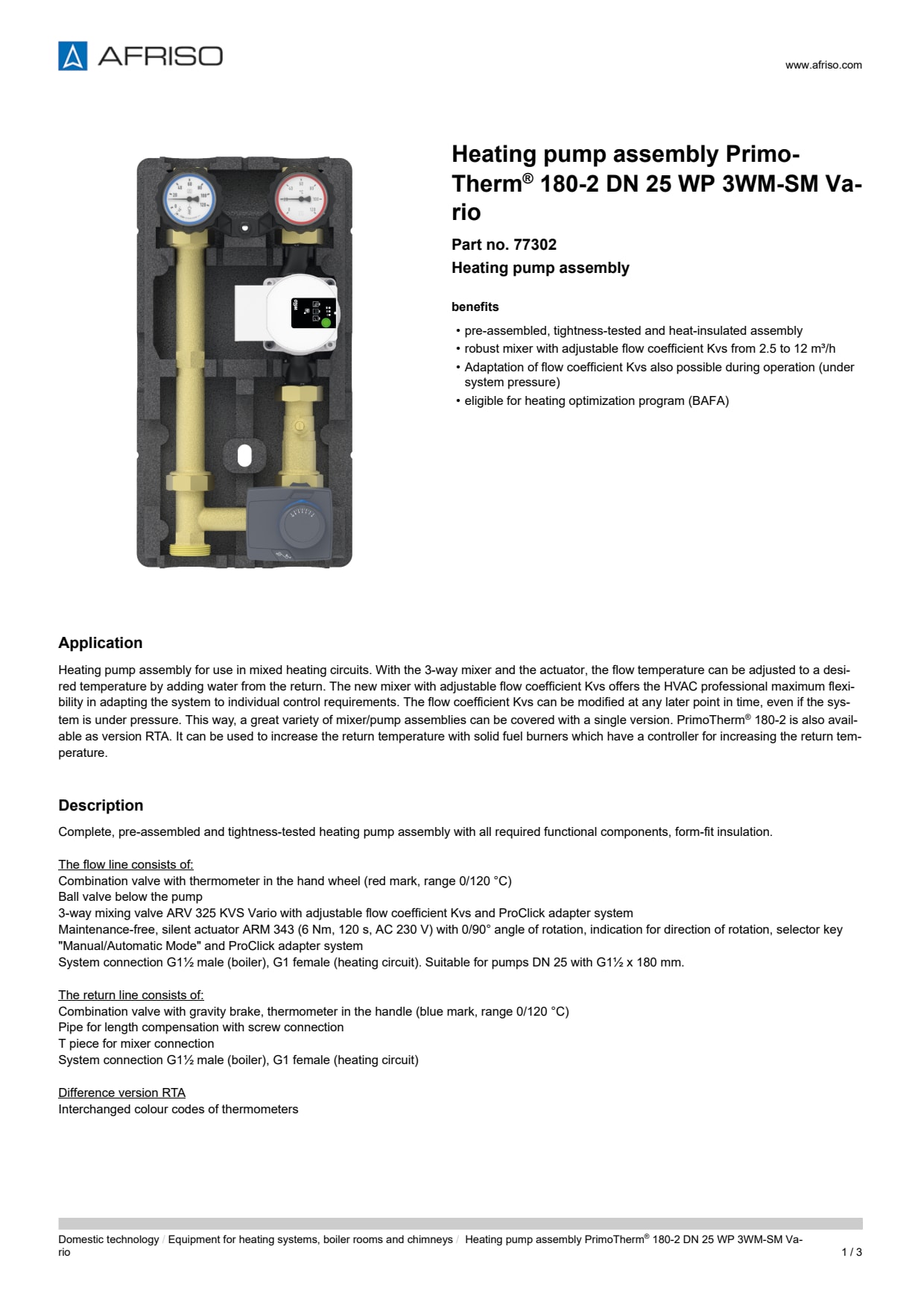 AFRISO_DATA-SHEET_HEATING-PUMP-ASSEMBLY_PRIMOTHERM-180-2-DN-25-WP-3WM-SM-VARIO_77302_ENG_GBR.PDF