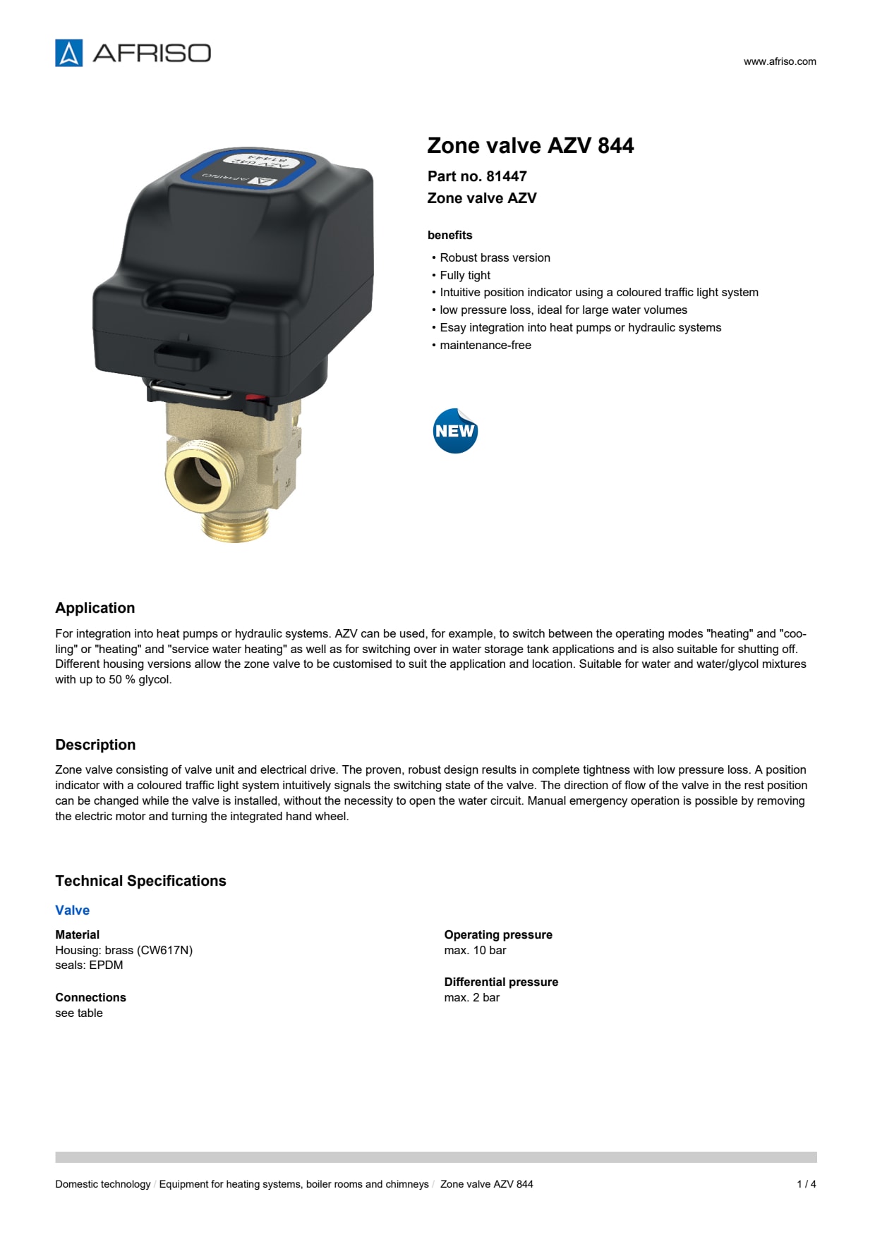 AFRISO_DATA-SHEET_ZONE-VALVE_AZV-844_81447_ENG_GBR.PDF