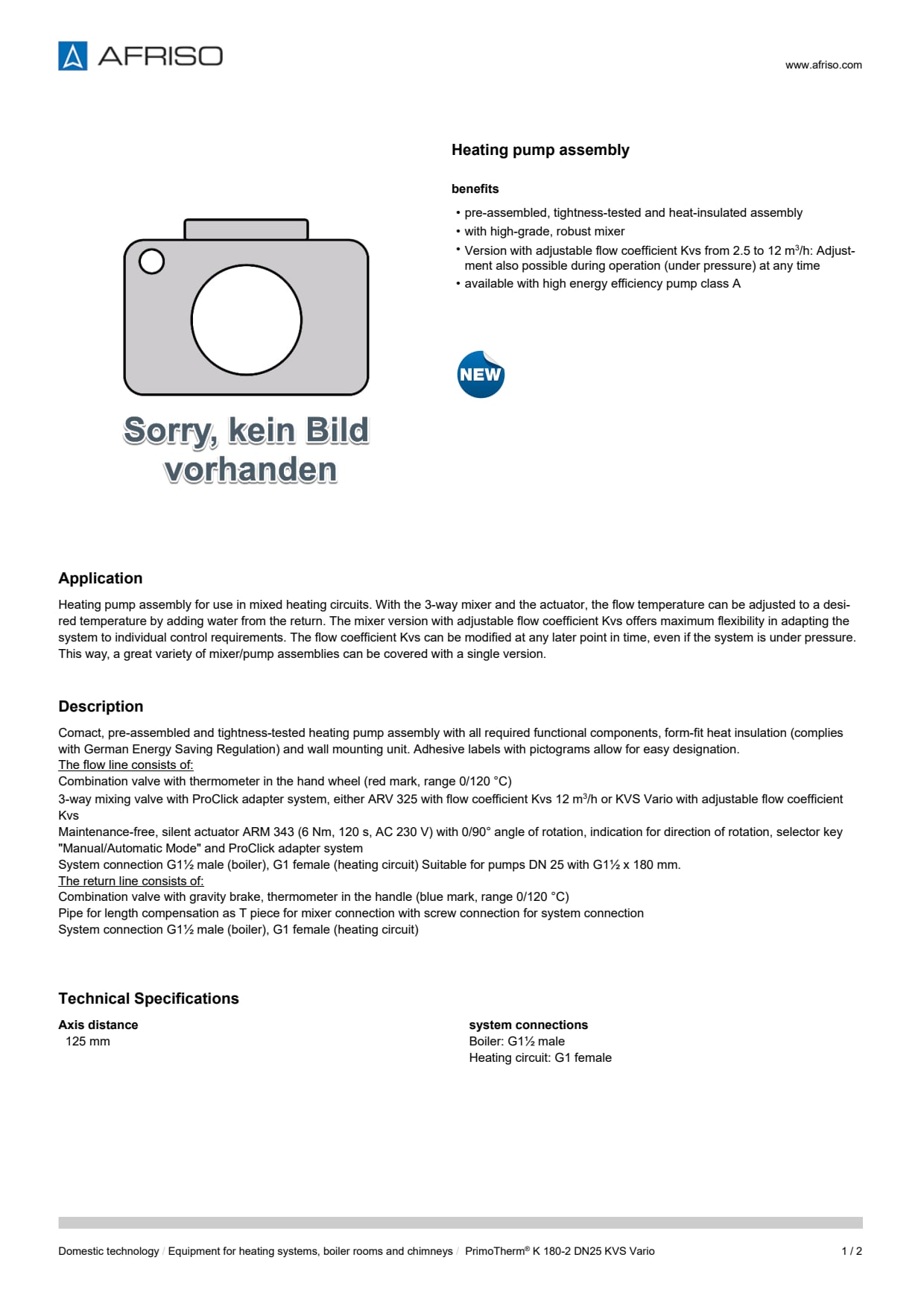 AFRISO_DATA-SHEET_HEATING-PUMP-ASSEMBLY_PRIMOTHERM-K-180-2-DN25-KVS-VARIO_P62057_ENG_GBR.PDF