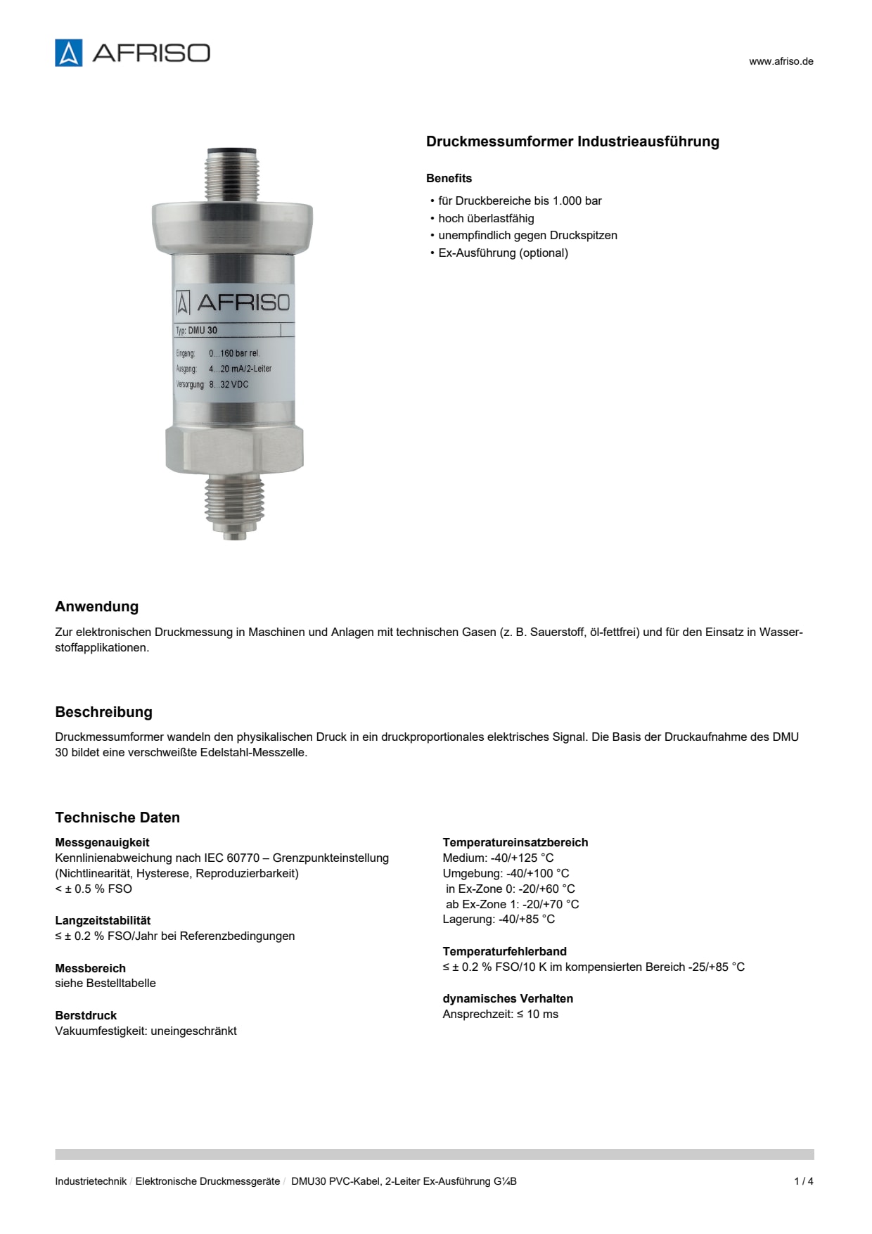 AFRISO_DATENBLATT_DRUCKMESSUMFORMER-INDUSTRIEAUSFUEHRUNG_DMU30-PVC-KABEL--2-LEITER-EX-AUSFUEHRUNG-G1-4B_P62545_DEU_DEU.PDF