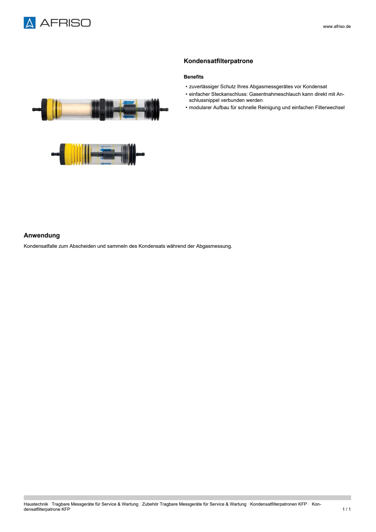 AFRISO_DATENBLATT_KONDENSATFILTERPATRONE-KFP_P6903_DEU_CHE.PDF