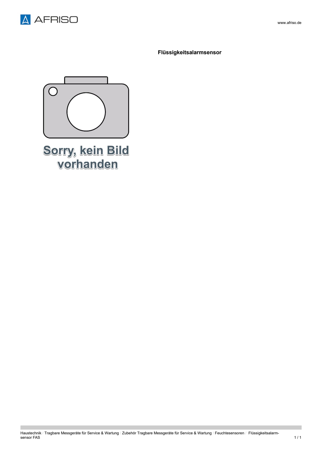 AFRISO_DATENBLATT_FLUESSIGKEITSALARMSENSOR-FAS_P7188_DEU_CHE.PDF