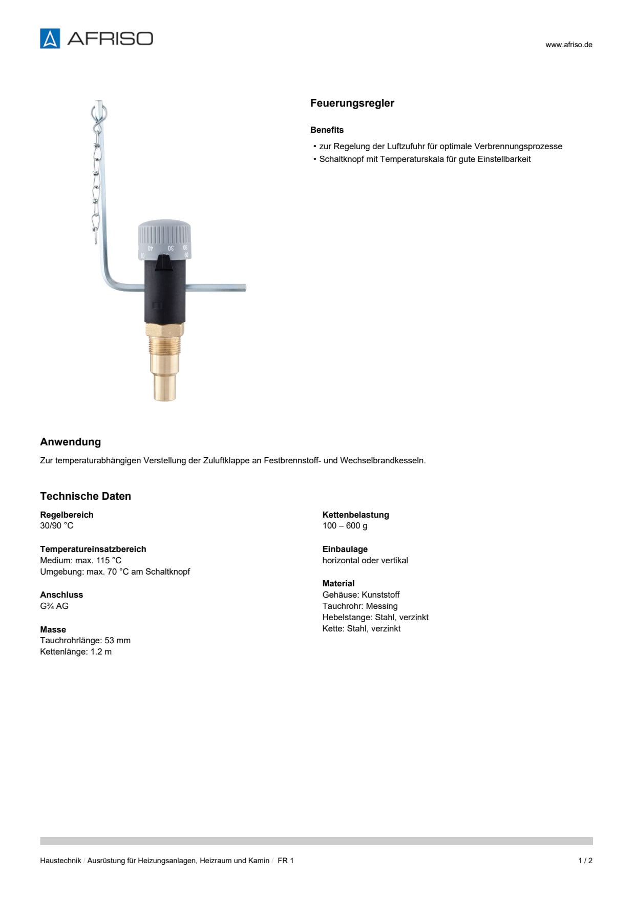 AFRISO_DATENBLATT_FEUERUNGSREGLER_FR-1_P7130_DEU_CHE.PDF