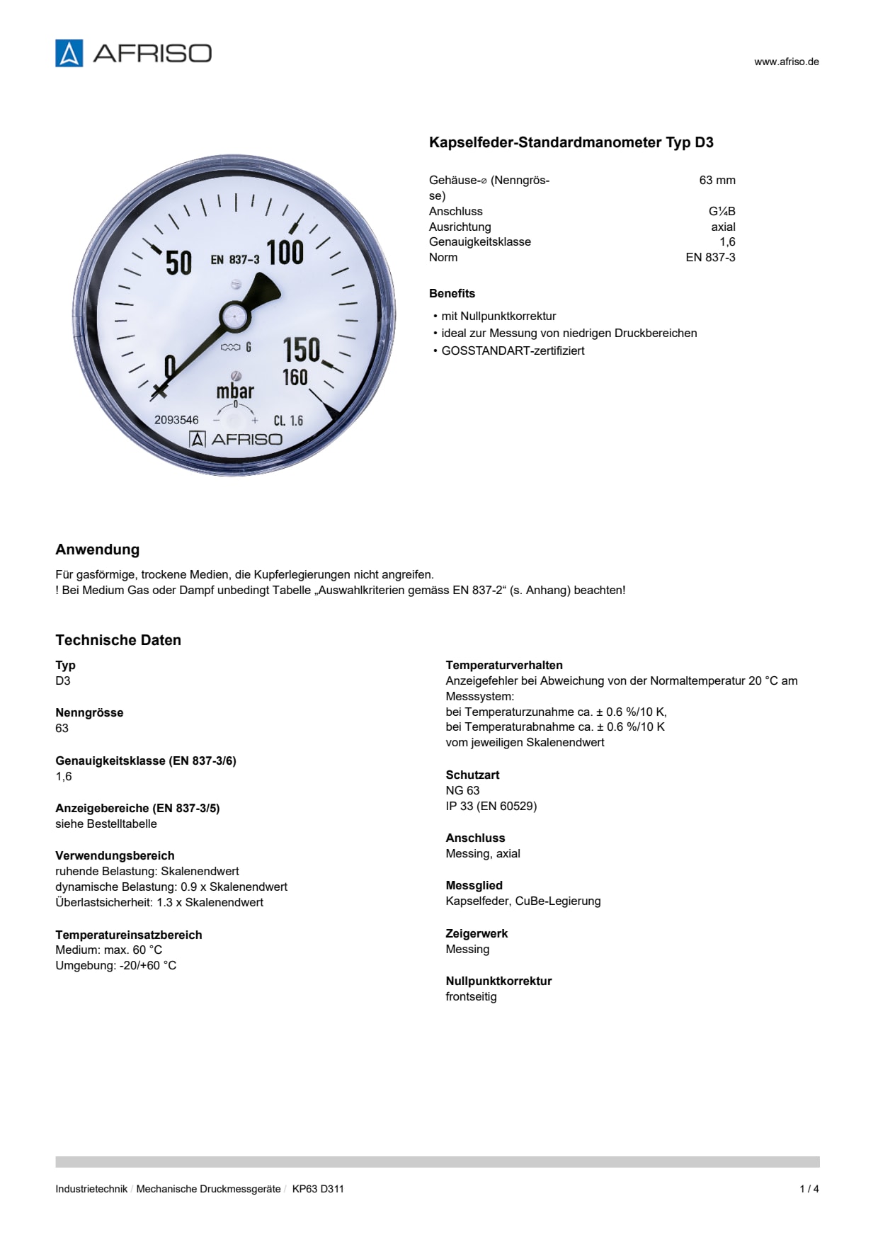 AFRISO_DATENBLATT_KAPSELFEDER-STANDARDMANOMETER-TYP-D3_KP63-D311_P15147_DEU_CHE.PDF