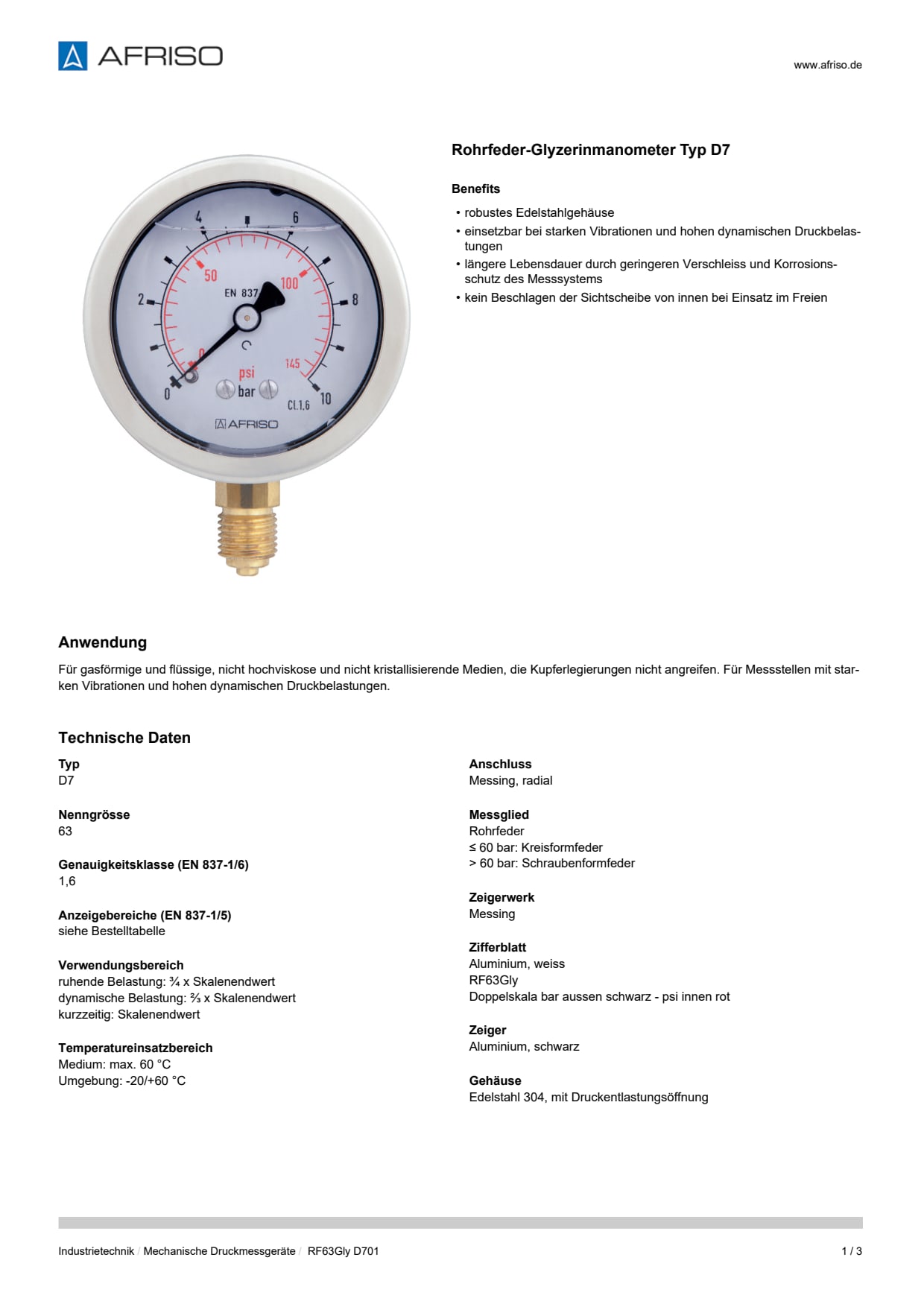 AFRISO_DATENBLATT_ROHRFEDER-GLYZERINMANOMETER-TYP-D7_RF63GLY-D701_P22977_DEU_CHE.PDF