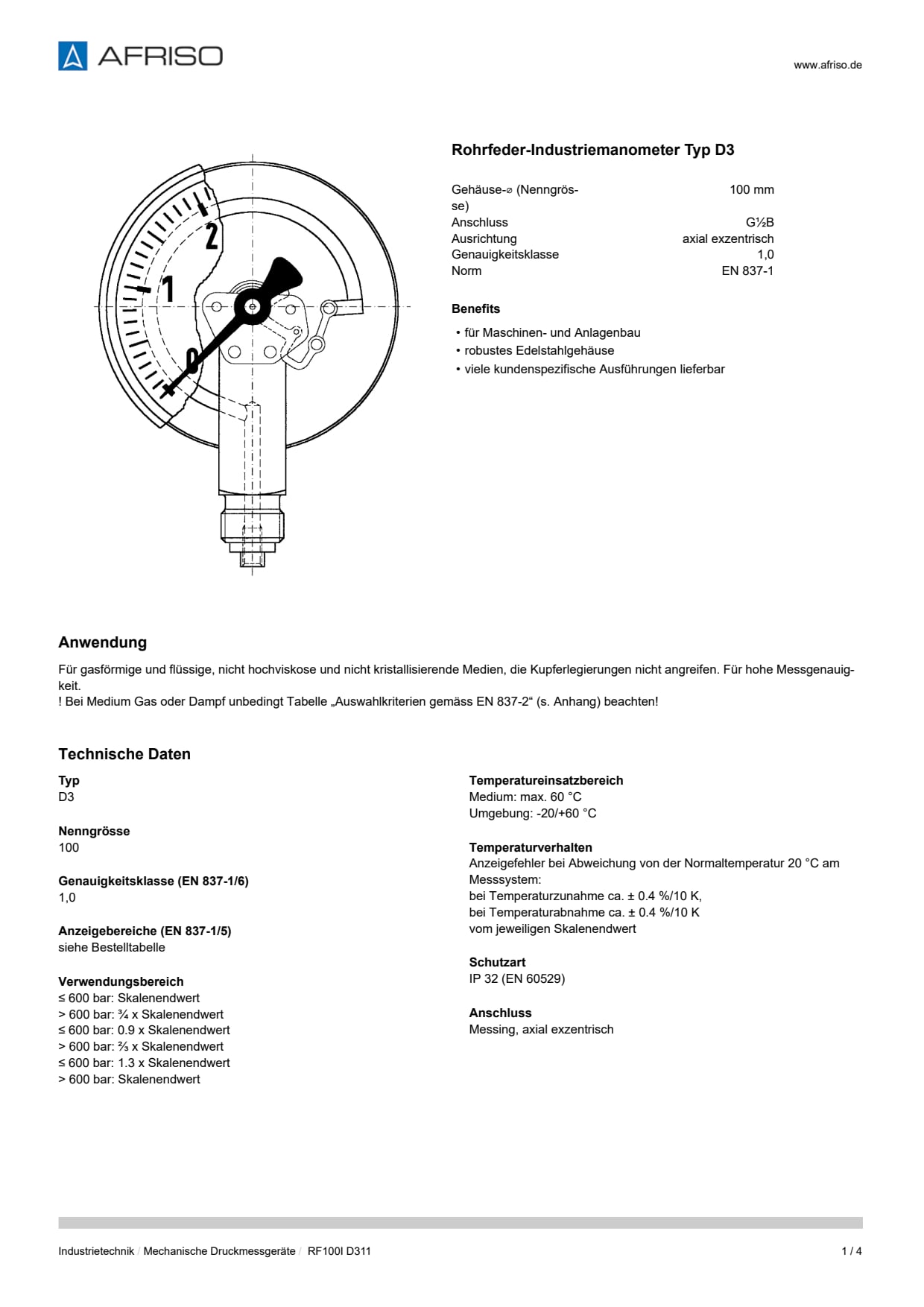 AFRISO_DATENBLATT_ROHRFEDER-INDUSTRIEMANOMETER-TYP-D3_RF100I-D311_P22151_DEU_CHE.PDF