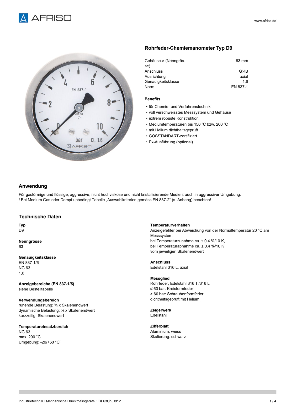 AFRISO_DATENBLATT_ROHRFEDER-CHEMIEMANOMETER-TYP-D9_RF63CH-D912_P21546_DEU_CHE.PDF