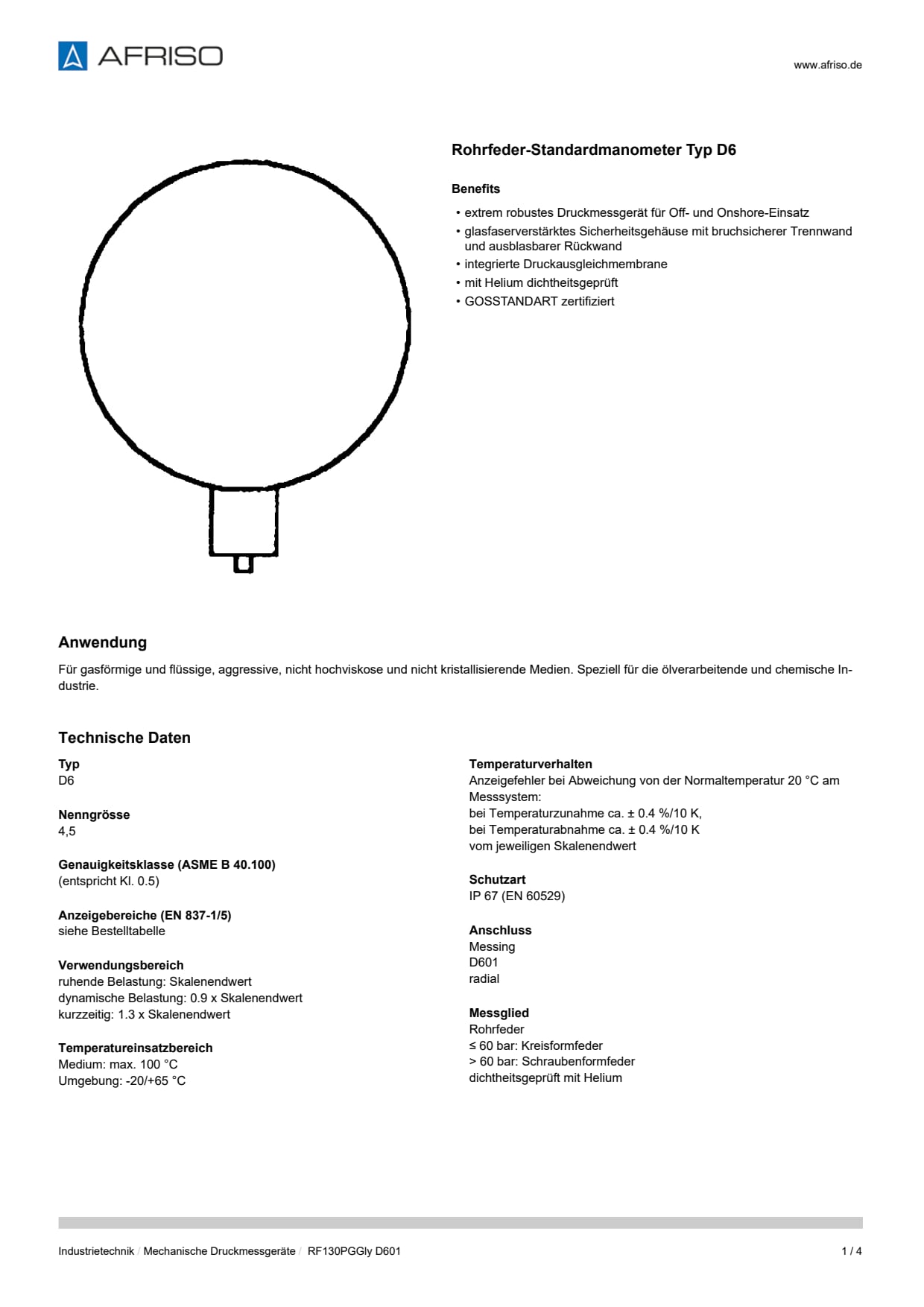 AFRISO_DATENBLATT_ROHRFEDER-STANDARDMANOMETER-TYP-D6_RF130PGGLY-D601_P23993_DEU_CHE.PDF