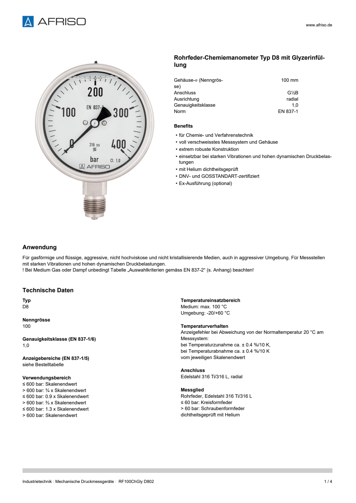 AFRISO_DATENBLATT_ROHRFEDER-CHEMIEMANOMETER-TYP-D8-MIT-GLYZERINFUELLUNG_RF100CHGLY-D802_P23623_DEU_CHE.PDF