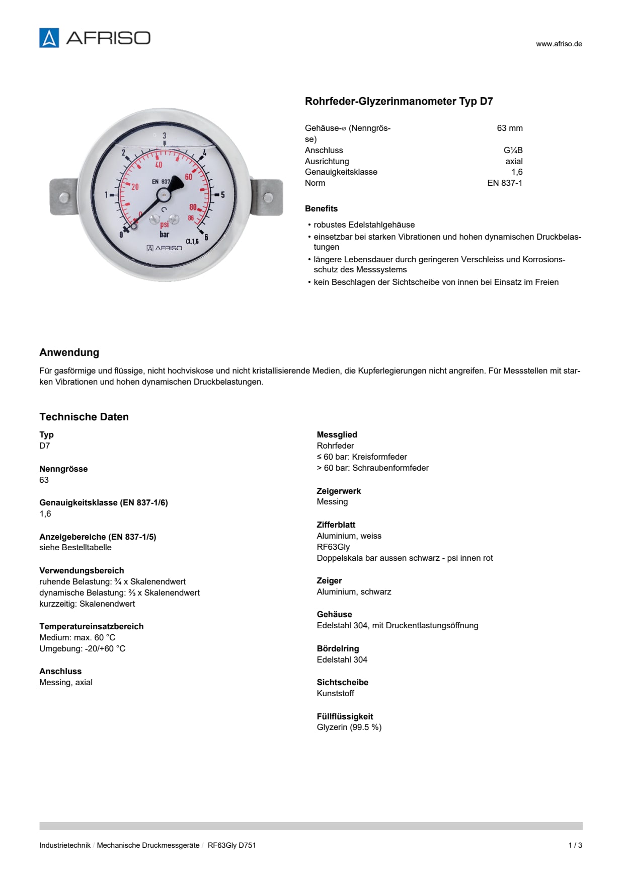 AFRISO_DATENBLATT_ROHRFEDER-GLYZERINMANOMETER-TYP-D7_RF63GLY-D751_P23208_DEU_CHE.PDF
