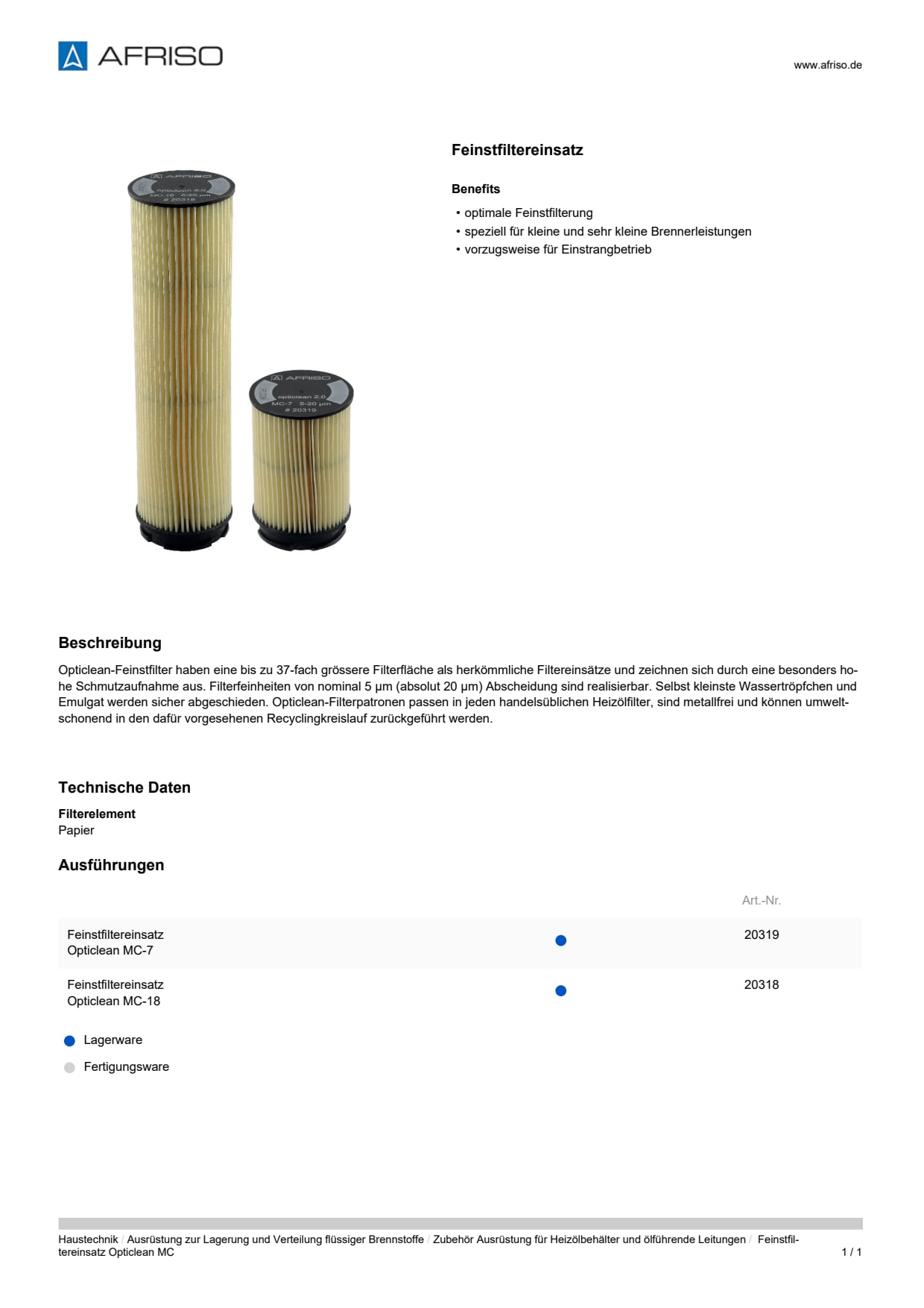 AFRISO_DATENBLATT_FEINSTFILTEREINSATZ-OPTICLEAN-MC_P31679_DEU_CHE.PDF