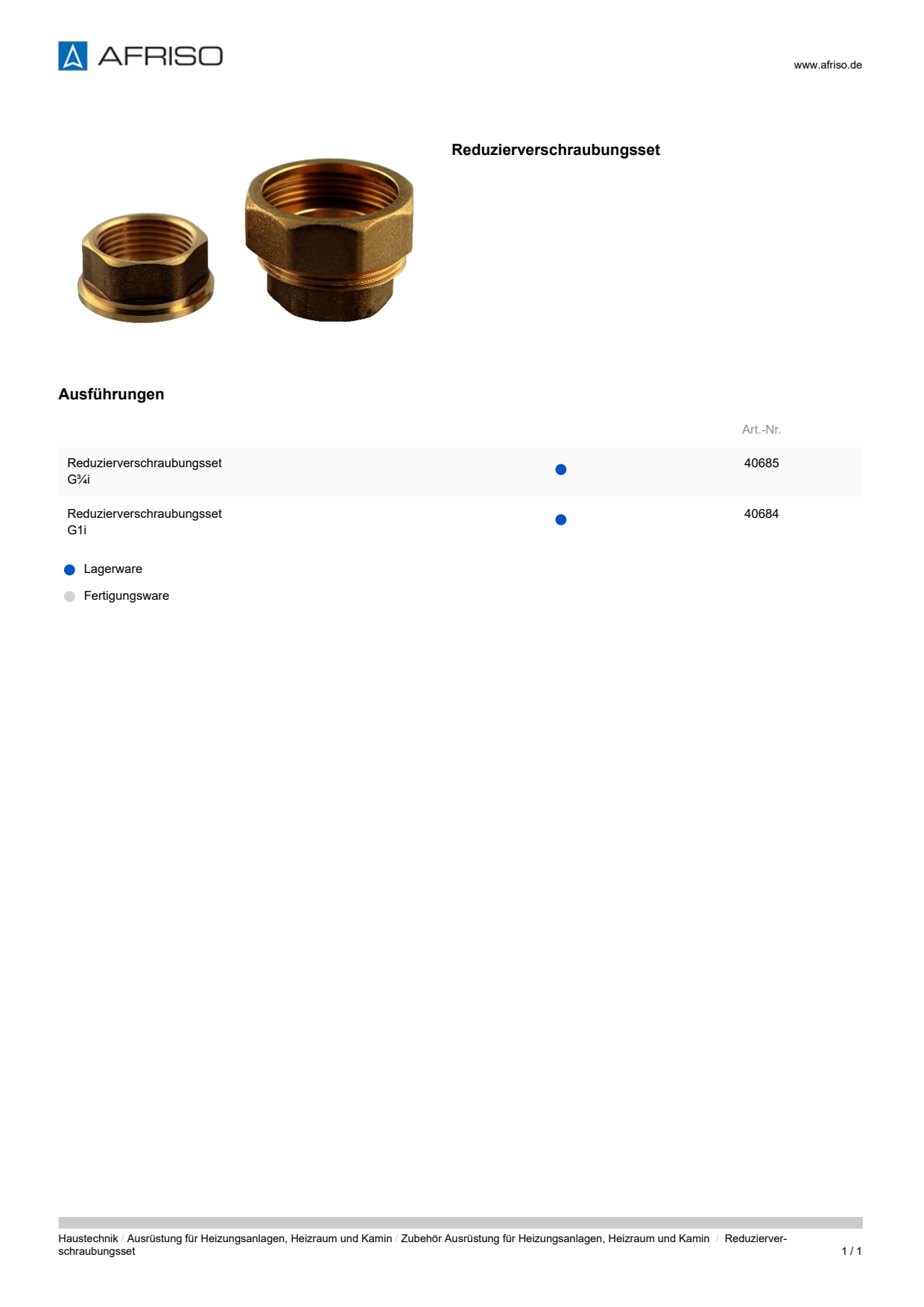 AFRISO_DATENBLATT_REDUZIERVERSCHRAUBUNGSSET_P32865_DEU_CHE.PDF