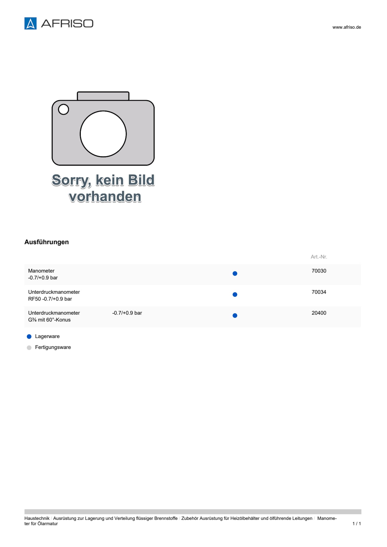 AFRISO_DATENBLATT_MANOMETER-FUER-OELARMATUR_P32086_DEU_CHE.PDF
