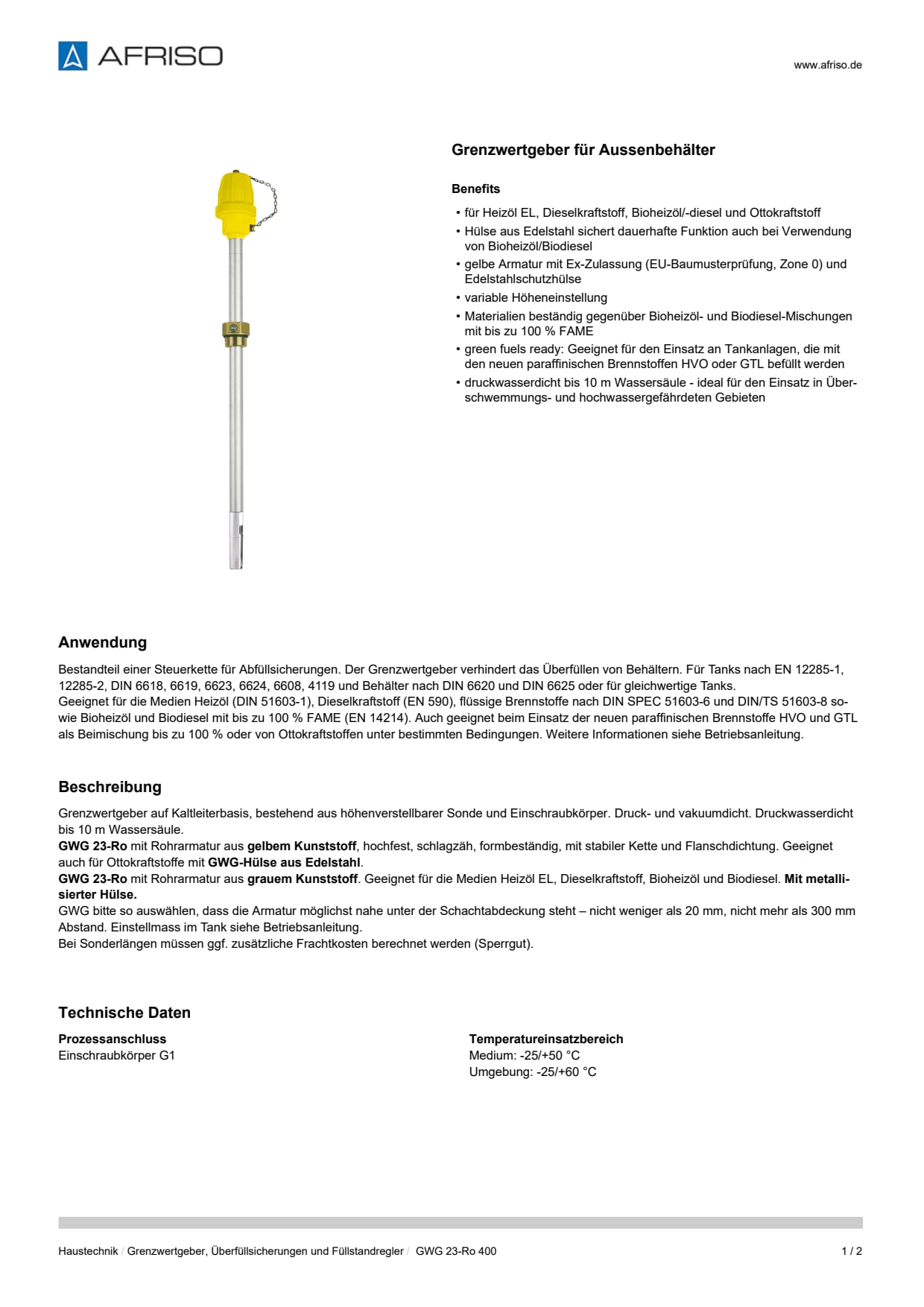 AFRISO_DATENBLATT_GRENZWERTGEBER-FUER-AUSSENBEHAELTER_GWG-23-RO-400_P34231_DEU_CHE.PDF