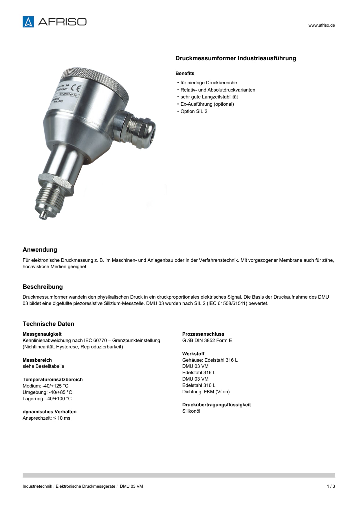 AFRISO_DATENBLATT_DRUCKMESSUMFORMER-INDUSTRIEAUSFUEHRUNG_DMU-03-VM_P33945_DEU_CHE.PDF