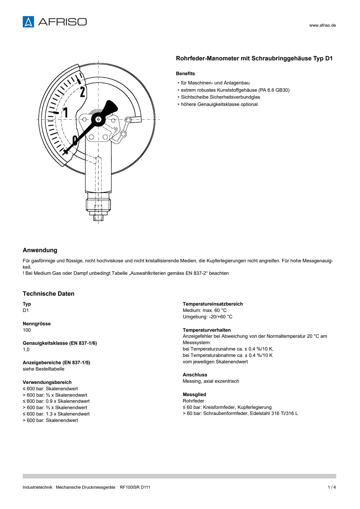 AFRISO_DATENBLATT_ROHRFEDER-MANOMETER-MIT-SCHRAUBRINGGEHAEUSE-TYP-D1_RF100ISR-D111_P42888_DEU_CHE.PDF