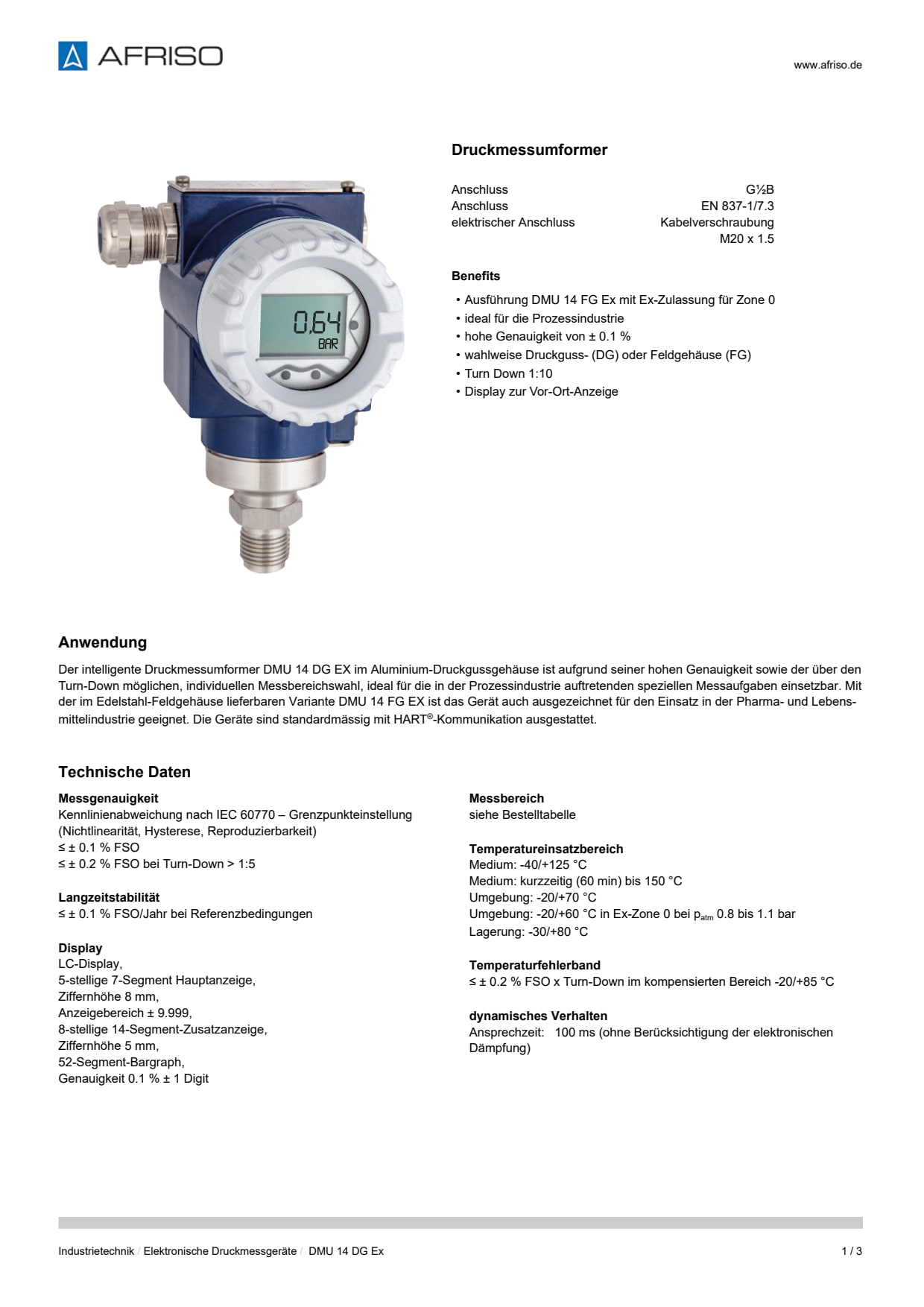 AFRISO_DATENBLATT_DRUCKMESSUMFORMER_DMU-14-DG-EX_P42826_DEU_CHE.PDF