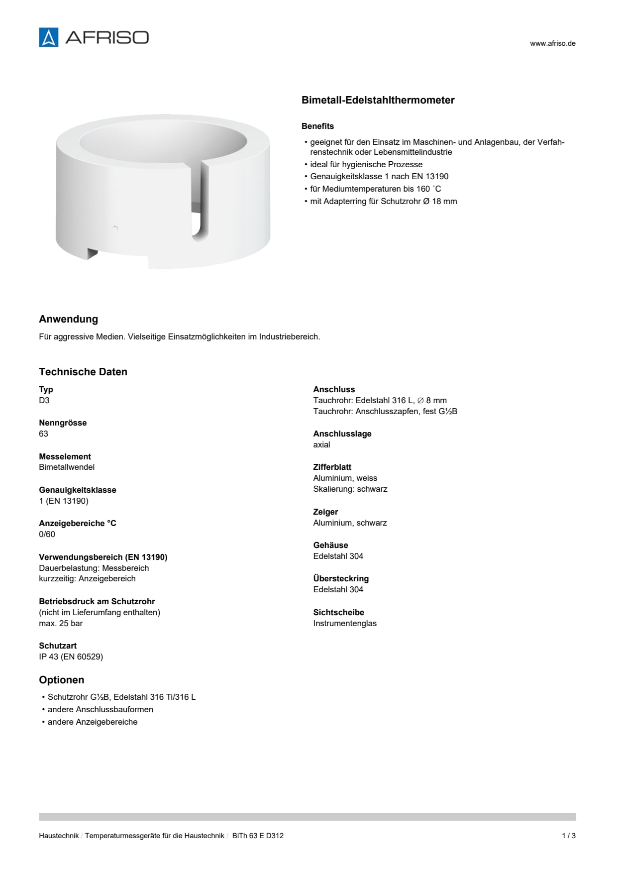 AFRISO_DATENBLATT_BIMETALL-EDELSTAHLTHERMOMETER_BITH-63-E-D312_P42623_DEU_CHE.PDF