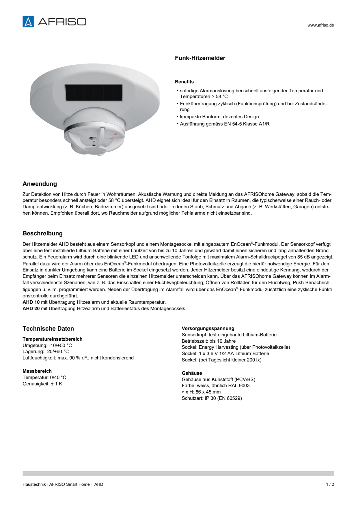 AFRISO_DATENBLATT_FUNK-HITZEMELDER_AHD_P39963_DEU_CHE.PDF