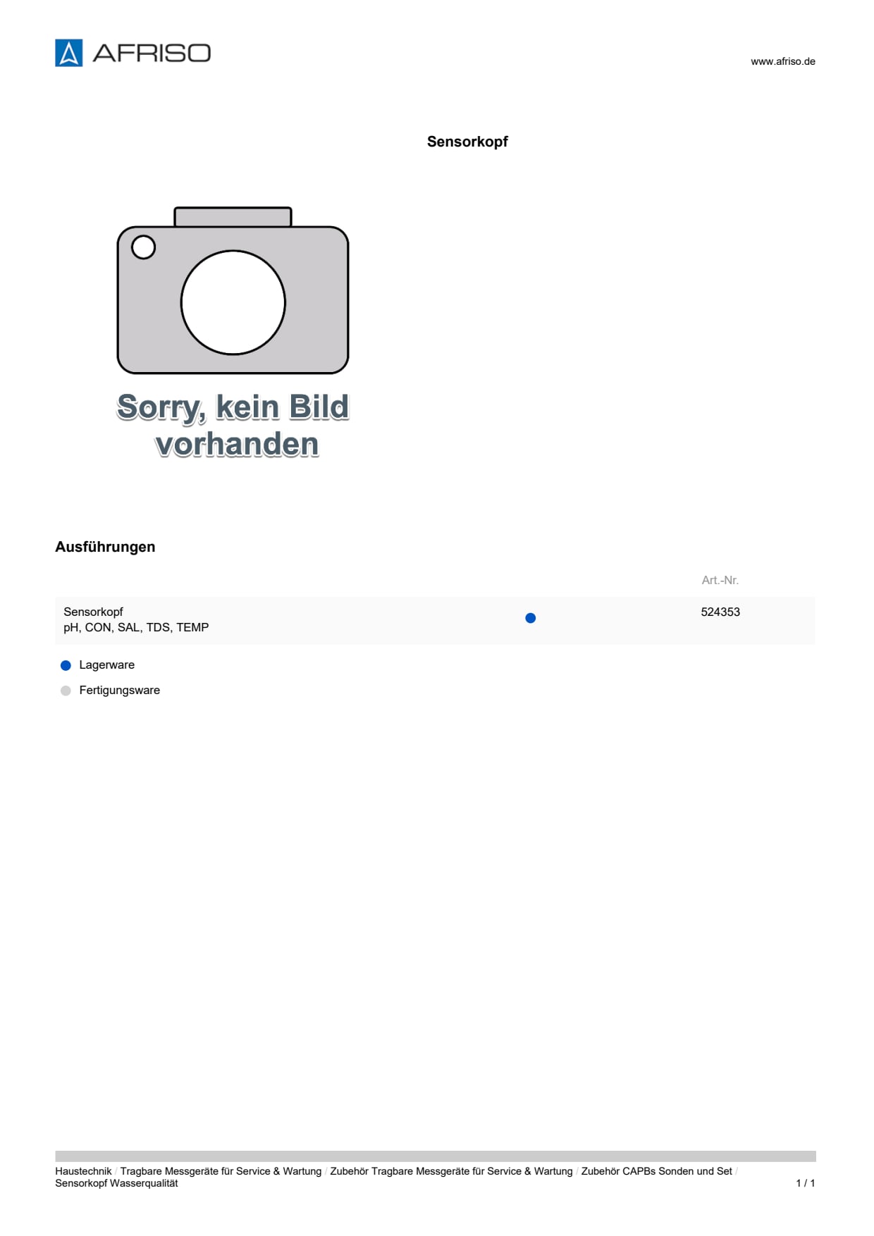 AFRISO_DATENBLATT_SENSORKOPF-WASSERQUALITAET_P55434_DEU_CHE.PDF