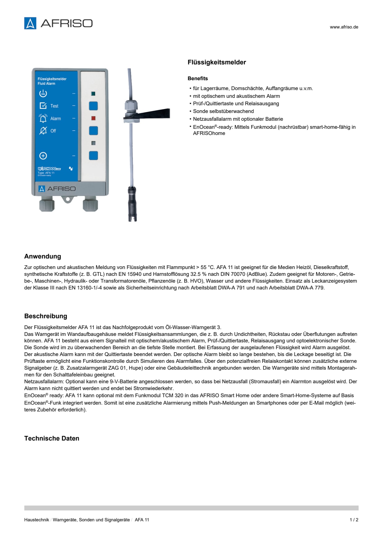 AFRISO_DATENBLATT_FLUESSIGKEITSMELDER_AFA-11_P61611_DEU_CHE.PDF