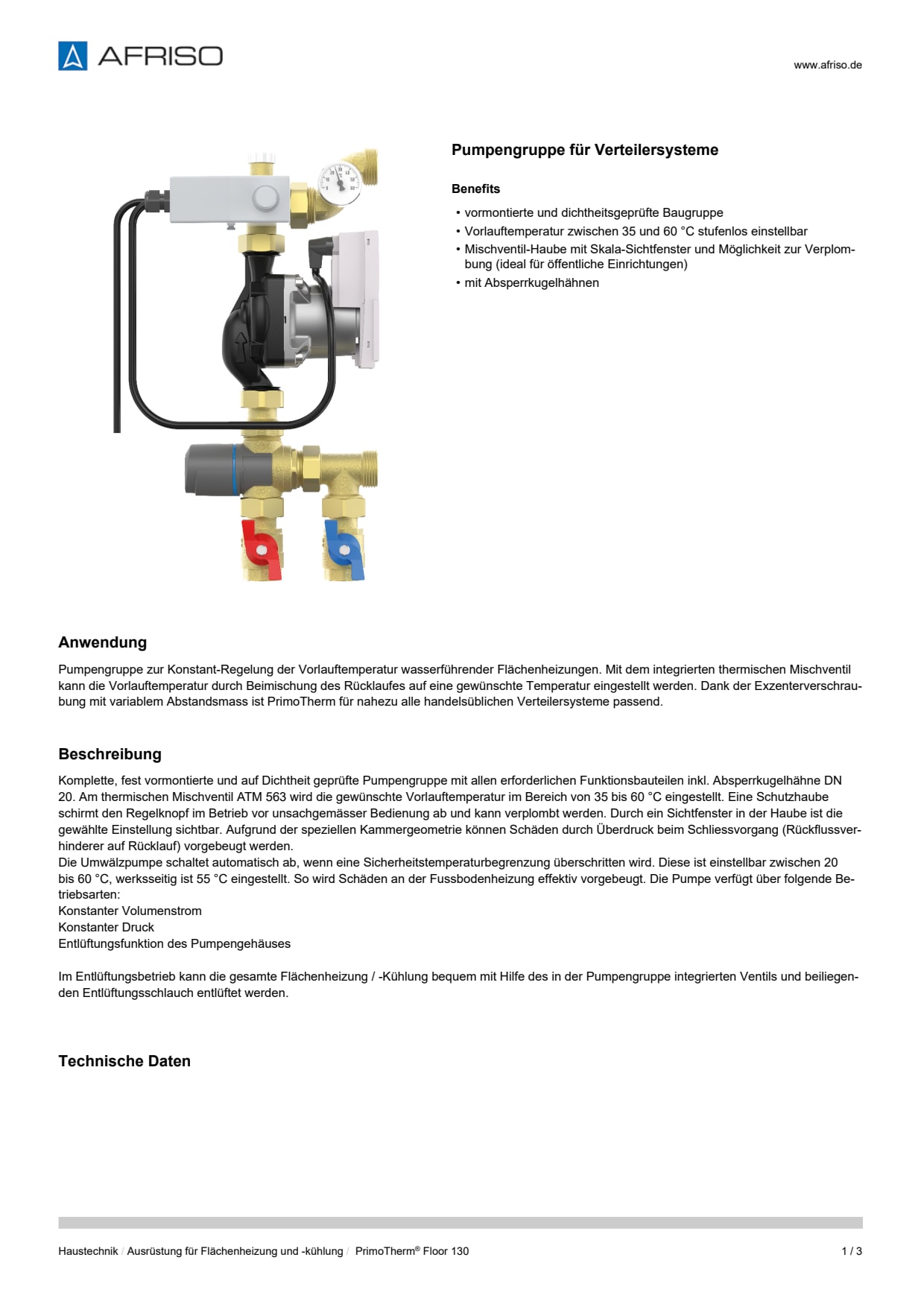AFRISO_DATENBLATT_PUMPENGRUPPE-FUER-VERTEILERSYSTEME_PRIMOTHERM-FLOOR-130_P60095_DEU_CHE.PDF