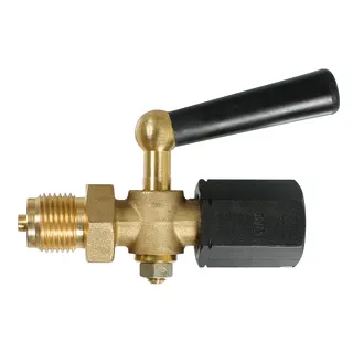Manometer-Absperrhahn Spannmuffe x Zapfen