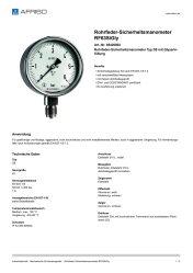 AFRISO_ROHRFEDER-SICHERHEITSMANOMETER-RF63SIGLY-ROHRFEDER-SICHERHEITSMANOMETER-TYP-D8-M_85420802_DEU_DEU.PDF