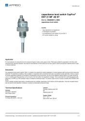 AFRISO_CAPACITANCE-LEVEL-SWITCH-CAPFOX--ENT-21-MF--60-ST-CAPACITANCE-LEVEL-SWITCH_5656060ST-L-5B02_ENG_GBR.PDF