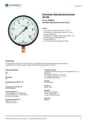 AFRISO_ROHRFEDER-STANDARDMANOMETER-RF160-ROHRFEDER-STANDARDMANOMETER-TYP-D2_85262201_DEU_CHE.PDF