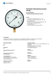 AFRISO_ROHRFEDER-STANDARDMANOMETER-RF160-ROHRFEDER-STANDARDMANOMETER-TYP-D2_85261201_DEU_CHE.PDF