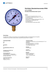 AFRISO_ROHRFEDER-STANDARDMANOMETER-RF80-ROHRFEDER-STANDARDMANOMETER-TYP-D2_85156201_DEU_CHE.PDF