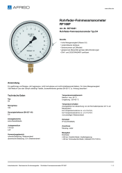 AFRISO_ROHRFEDER-FEINMESSMANOMETER-RF160F-ROHRFEDER-FEINMESSMANOMETER-TYP-D4_85716401_DEU_CHE.PDF