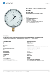 AFRISO_ROHRFEDER-FEINMESSMANOMETER-RF160F-ROHRFEDER-FEINMESSMANOMETER-TYP-D4_85709401_DEU_CHE.PDF