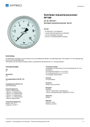 AFRISO_ROHRFEDER-INDUSTRIEMANOMETER-RF100I-ROHRFEDER-INDUSTRIEMANOMETER-TYP-D4_85314411_DEU_CHE.PDF