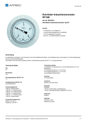 AFRISO_ROHRFEDER-INDUSTRIEMANOMETER-RF100I-ROHRFEDER-INDUSTRIEMANOMETER-TYP-D4_85310431_DEU_CHE.PDF